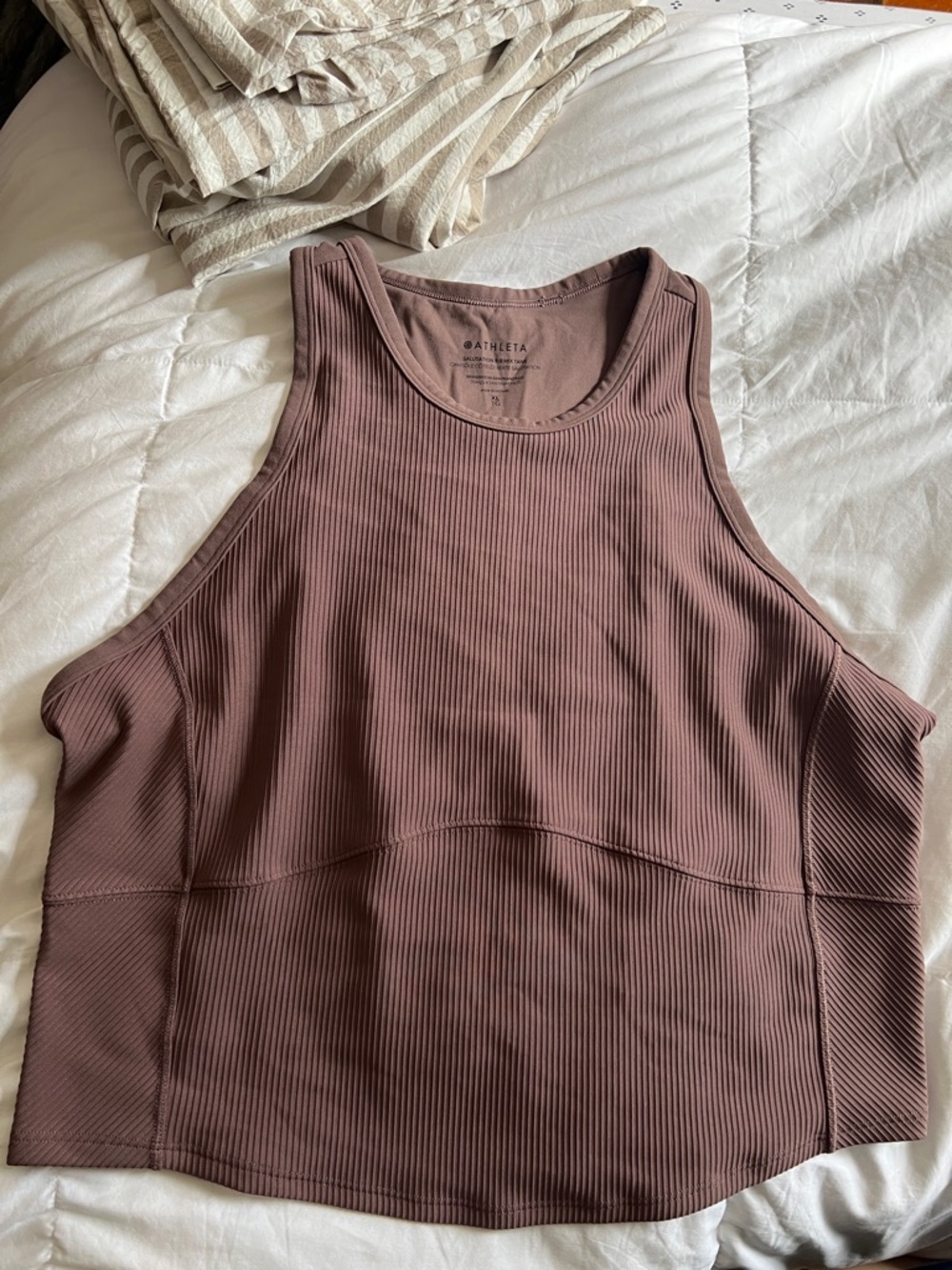 Athleta Salutation Rib Mix Tank - Picture 2 of 4